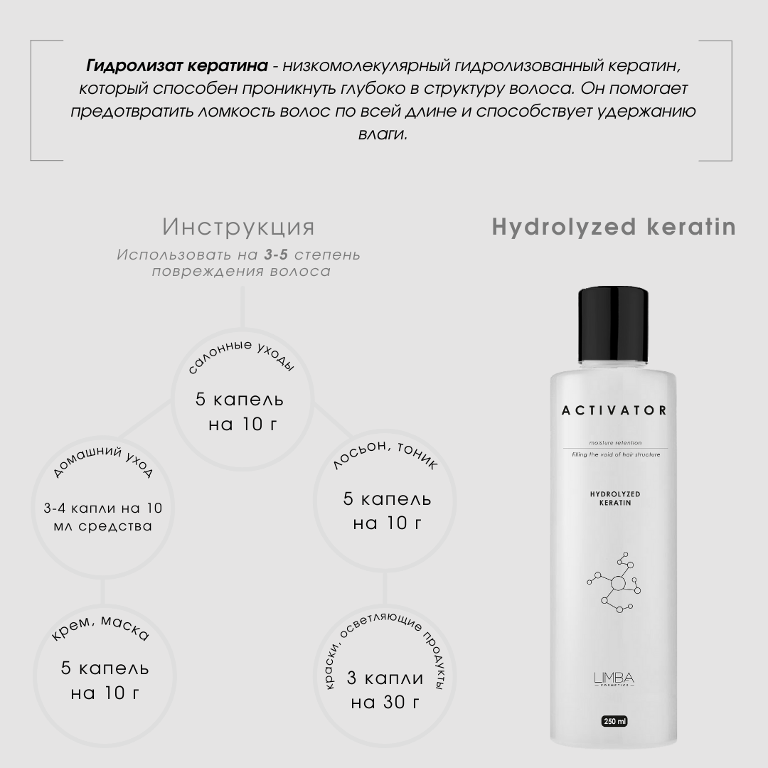 LIMBA COSMETICS ACTIVATOR HYDROLYZED KERATIN
